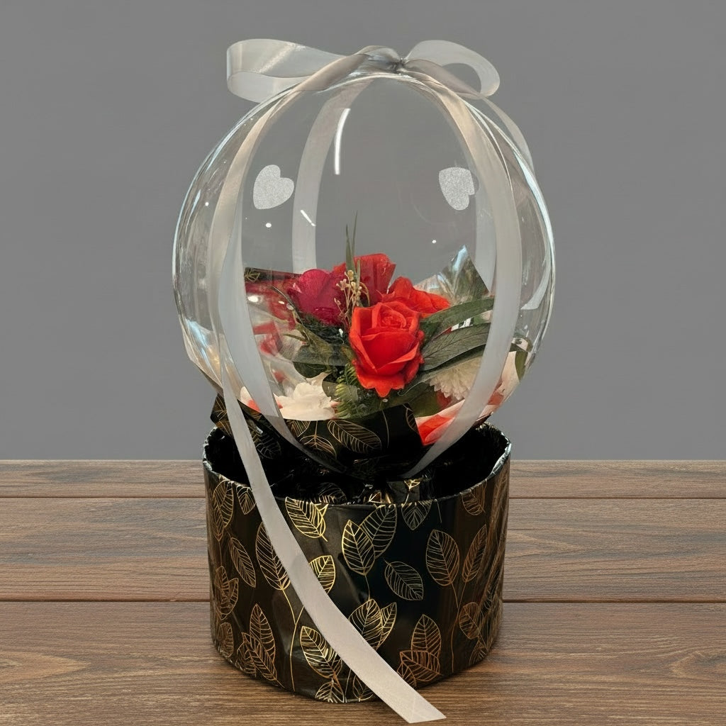 Ballon Geschenkbox & Wunschtext inklusive