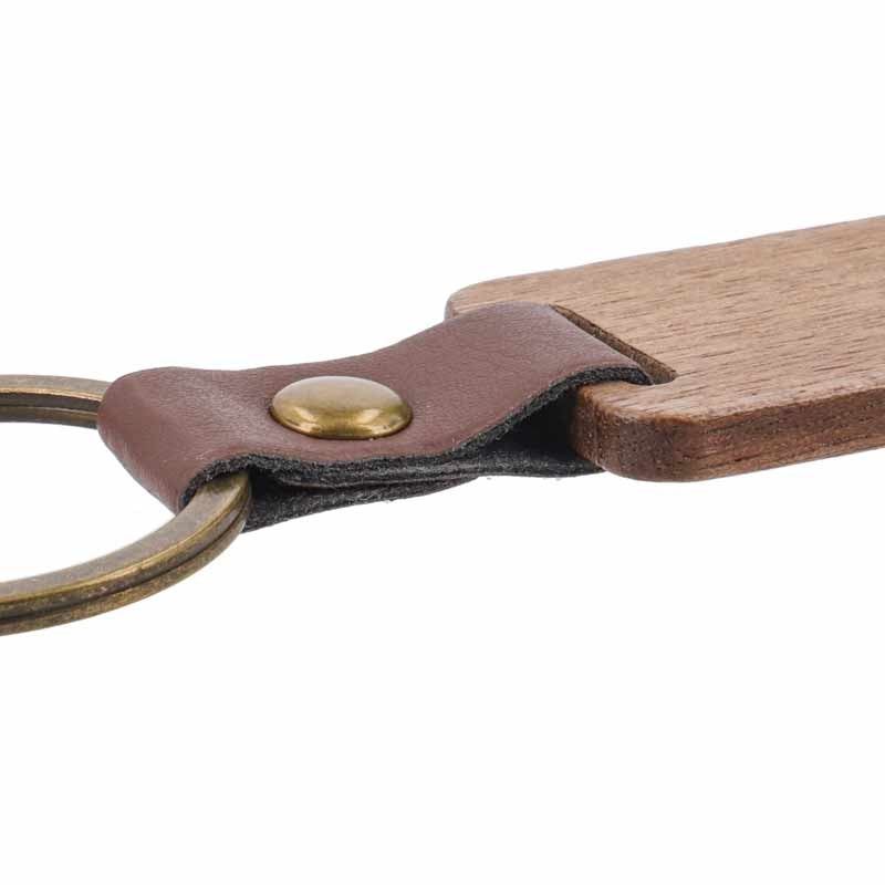 Personalisierter Holz-Schlüsselanhänger – Lasergravur (verschiedene Formen)