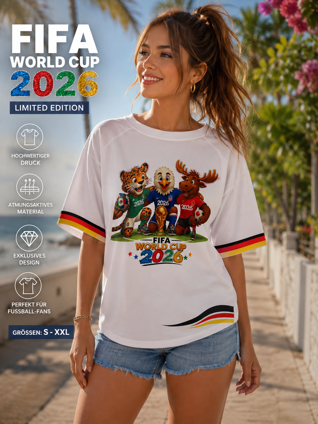 ⚽ T-Shirt zur Fußball-Weltmeisterschaft 2026.