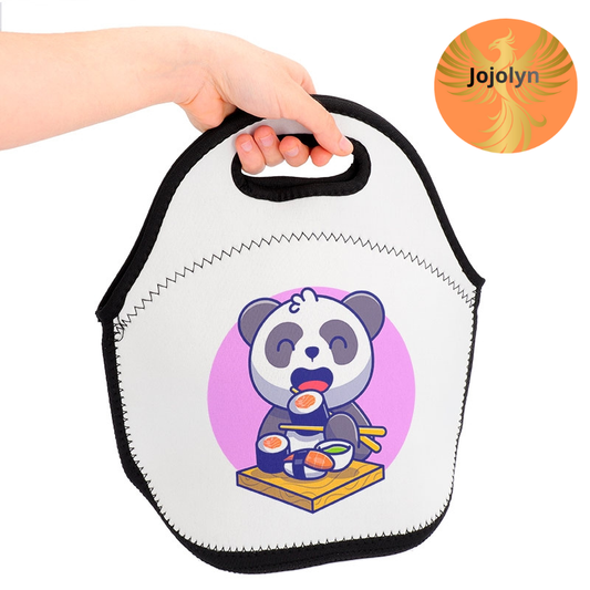 Neopren-Kühltasche mit sublimierbaren Griffen