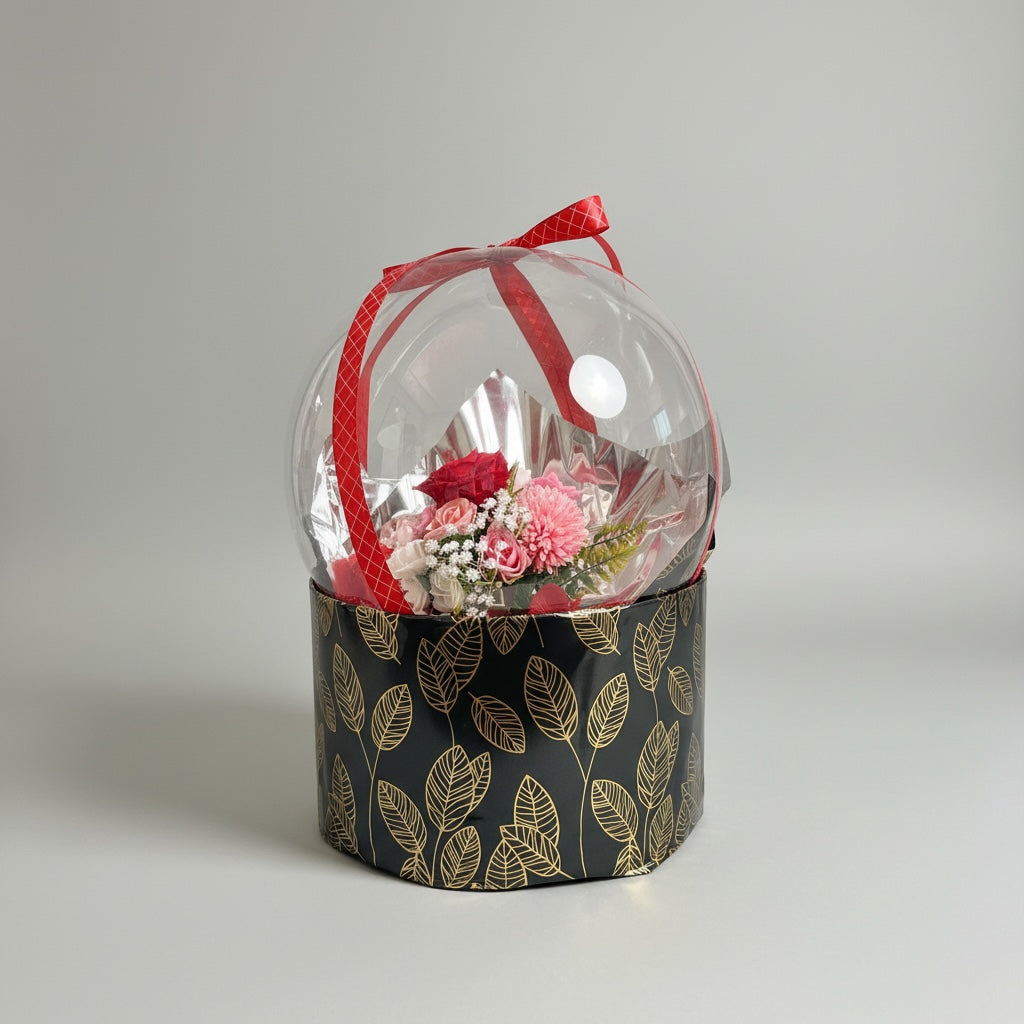 Ballon Geschenkbox – Personalisiert & Dekoration inklusive