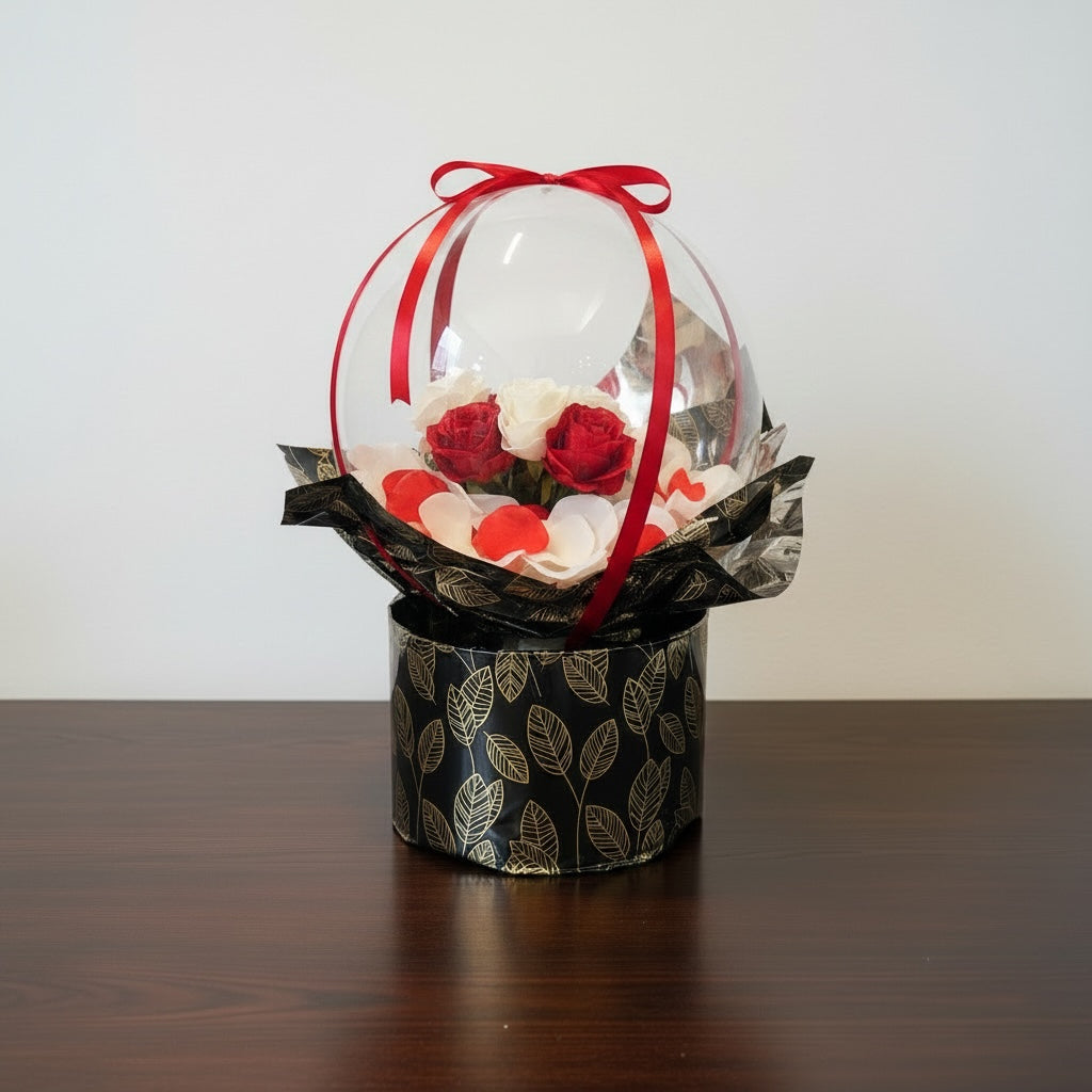 Ballon Geschenkbox & Wunschtext inklusive