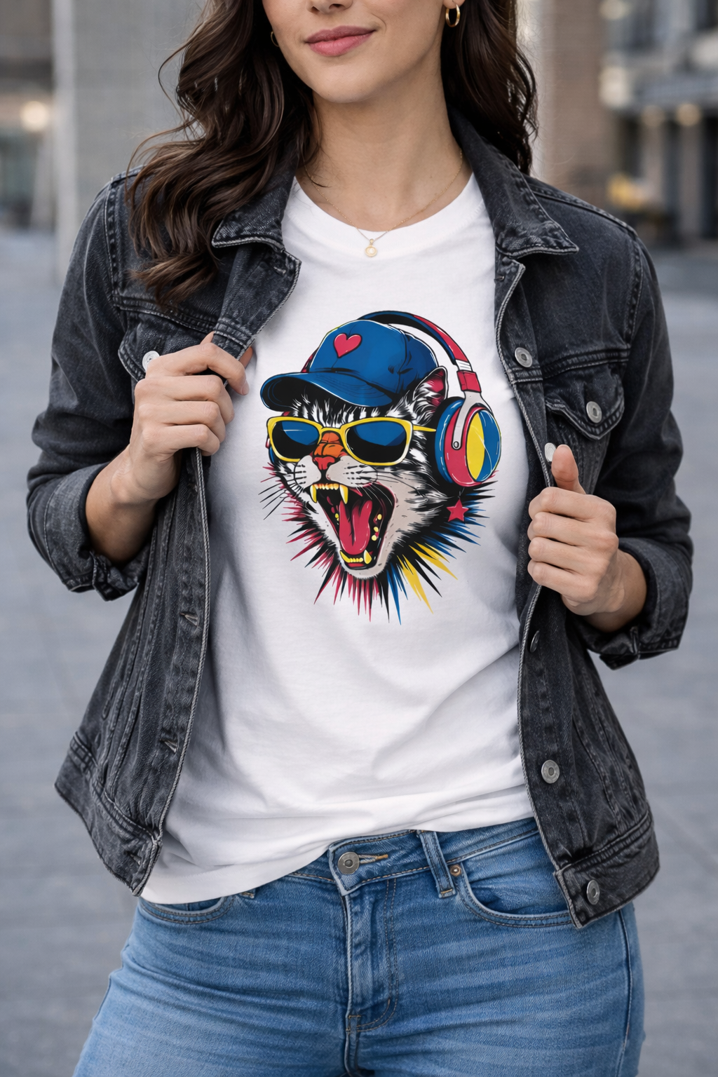 WTF Cat – Urbanes T-Shirt mit Attitude