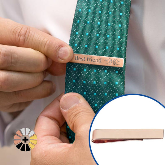 Personalisierbare Krawattenklammer aus Edelstahl – Lasergravur