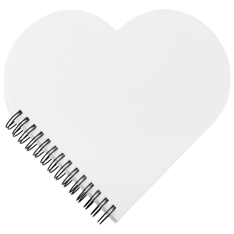 Ringbuch in Herzform mit sublimierbarem Einband