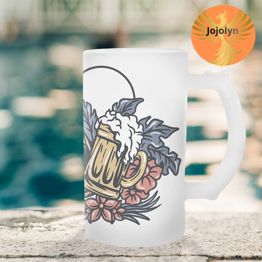 Personalisierbare Bierkrüge aus Glas – sublimierbar (verschiedene Größen)