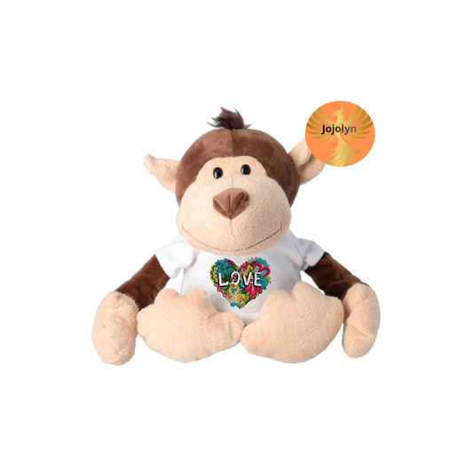 Plüschtiere 23 cm mit personalisierbarem T-Shirt – verschiedene Tiere