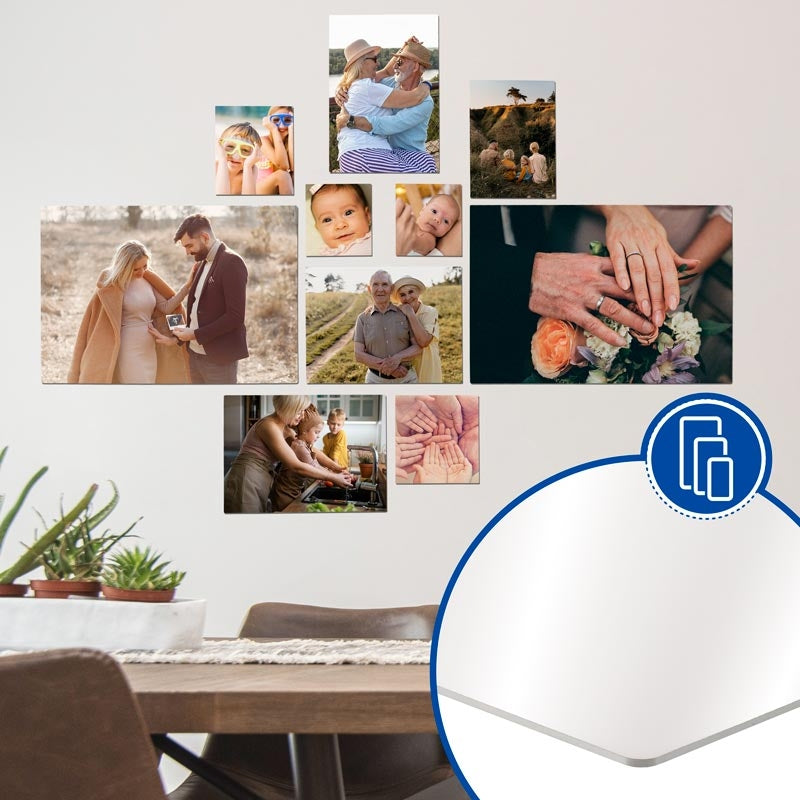 Personalisierte Fotopaneele aus sublimierbarem Aluminium – Verschiedene Größen