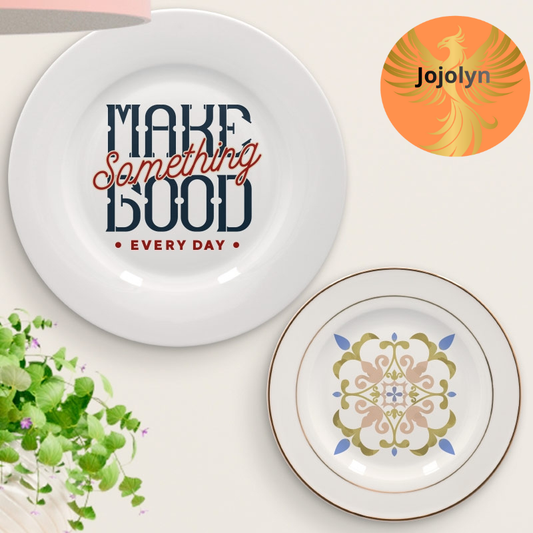 Sublimierbarer Keramikteller mit Goldrand Ø205 mm Verschidene Große