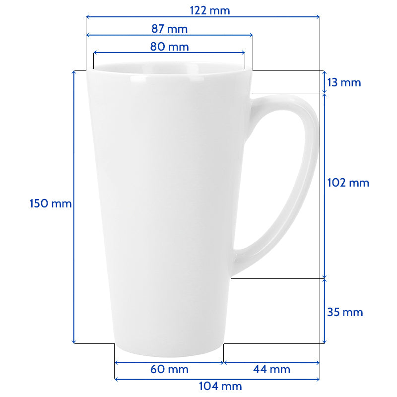 Konische Tasse 17 oz, sublimierbar
