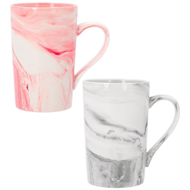 Konische Tasse mit Marmoroptik, sublimierbar, 13 oz