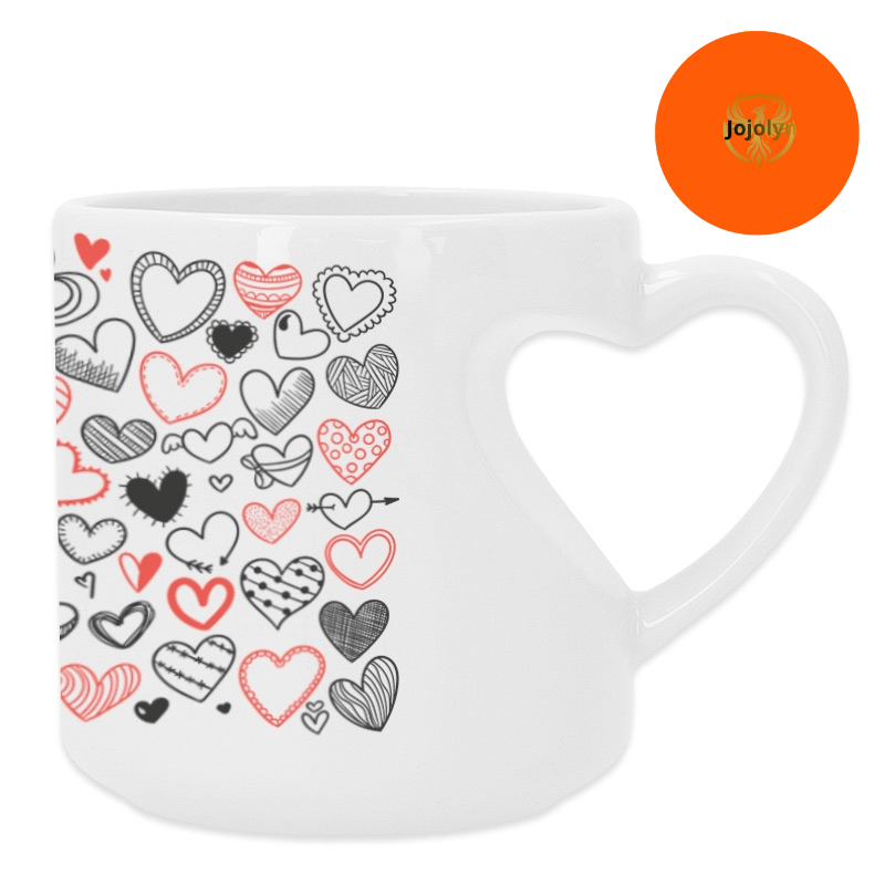 Herz-Tasse für Sublimationsdruck