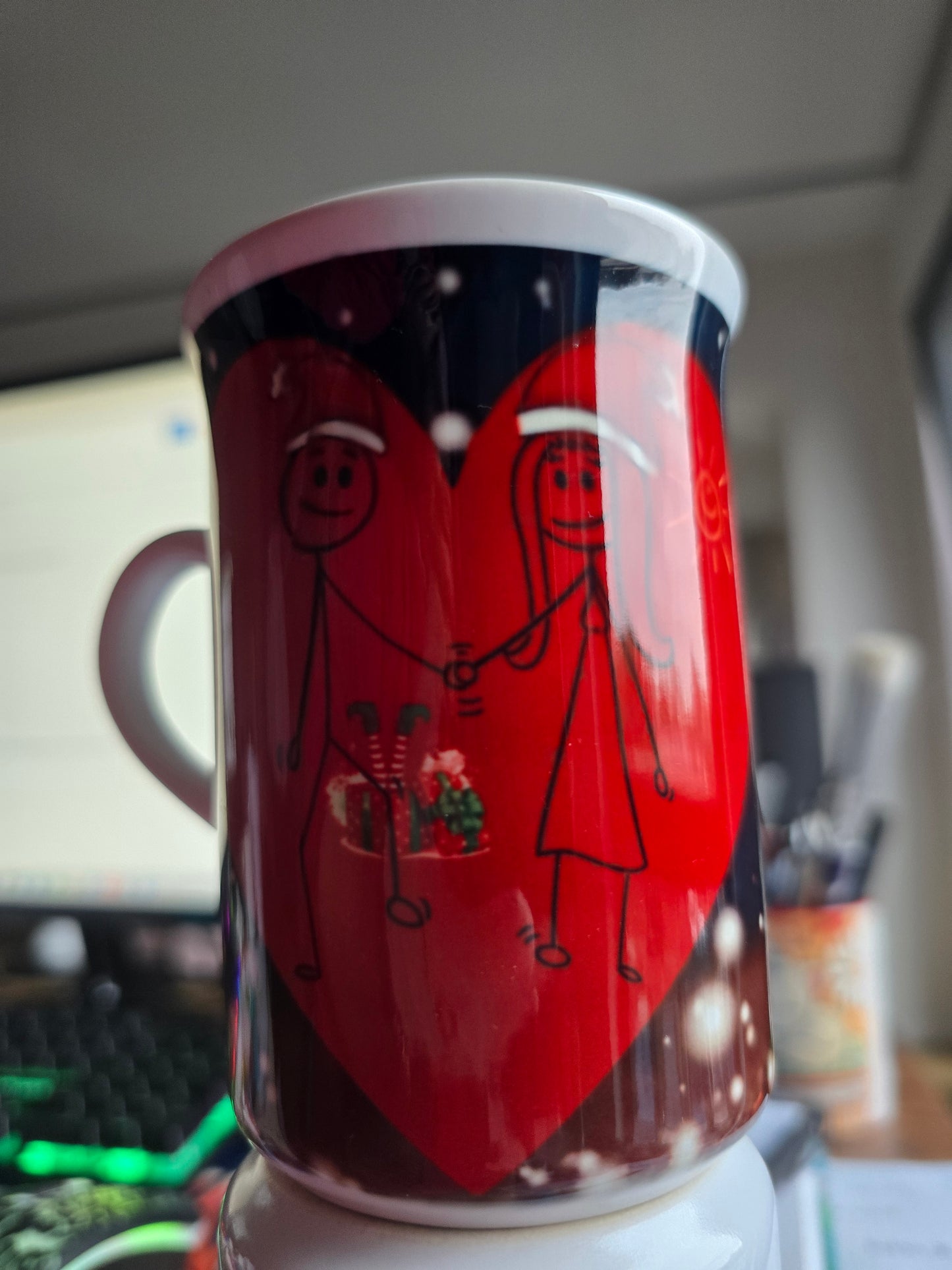 Weihnachtstasse Emoji-Premium Sublimation ( Geschenkidee)