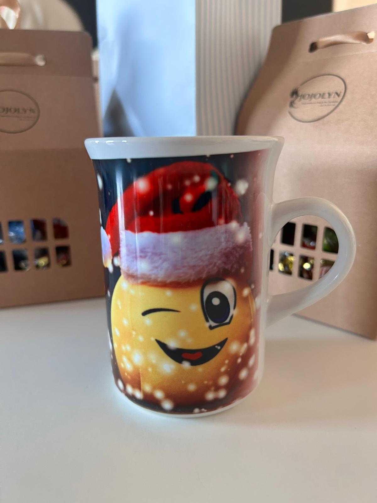Weihnachtstasse Emoji-Premium Sublimation ( Geschenkidee)