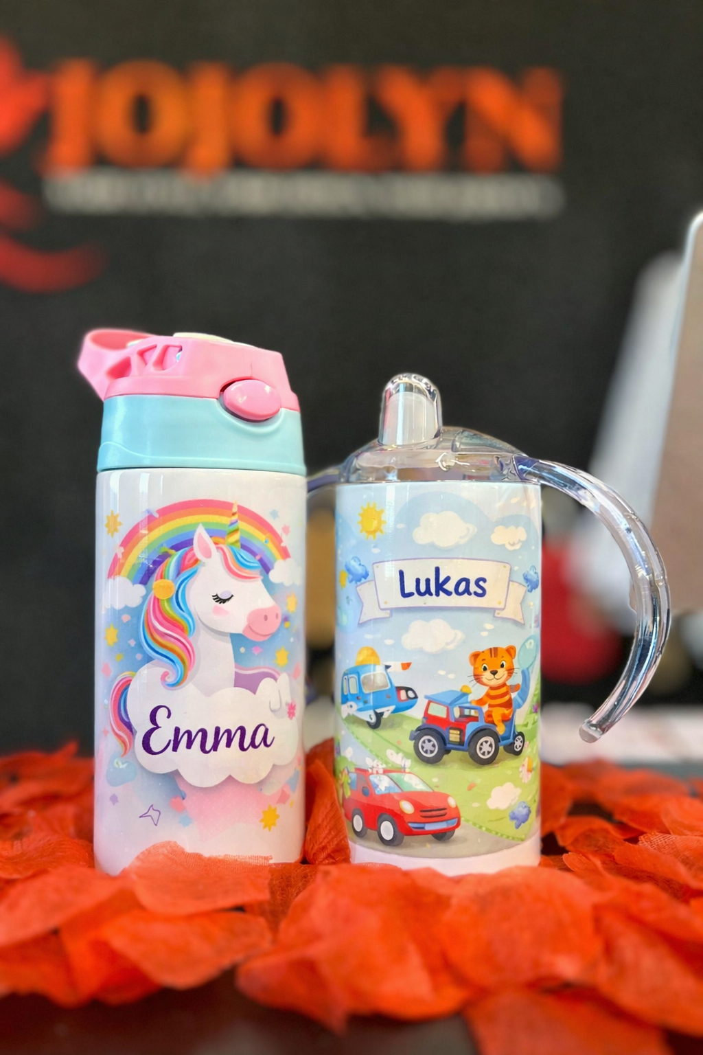 Personalisierte Thermo-Trinkflasche für Kinder – ab 1 Jahr mit Design